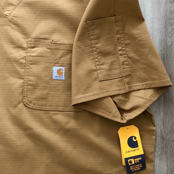 Carhartt, Rugged, Flex, Ripstop, Modern Fit, Scrub Top, Mens, 2XL, NEW - Picture 9 of 16